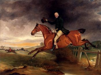 約翰 弗恩利 Mr George Marriott On His Bay Hunter Taking A Fence 約翰 弗恩利 Mr George Marriott On His Bay Hunter Taking A Fence